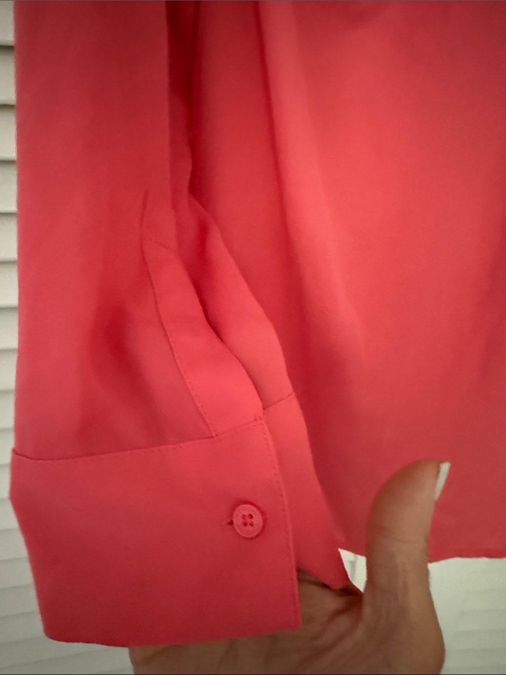 Express Women’s Portofino Coral-Pink Button Down Shirt - Picture 8 of 8